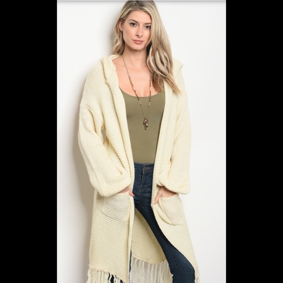 Chunky oversized long line cardigan - Picture 2 of 4